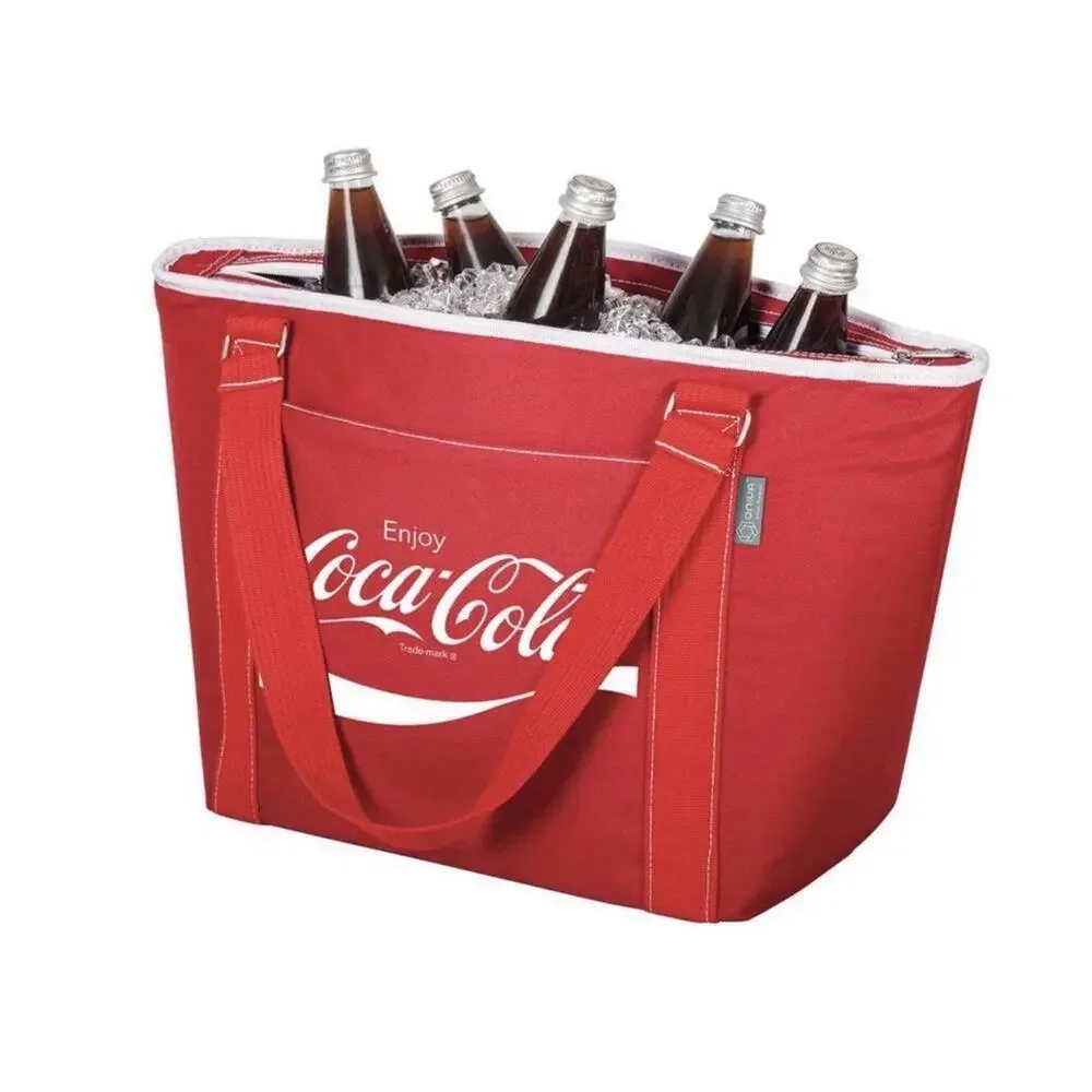 NWT Coca Cola Red Cooler Tote Bag 24 Can Insulated Soft Beach Picnic Insulated